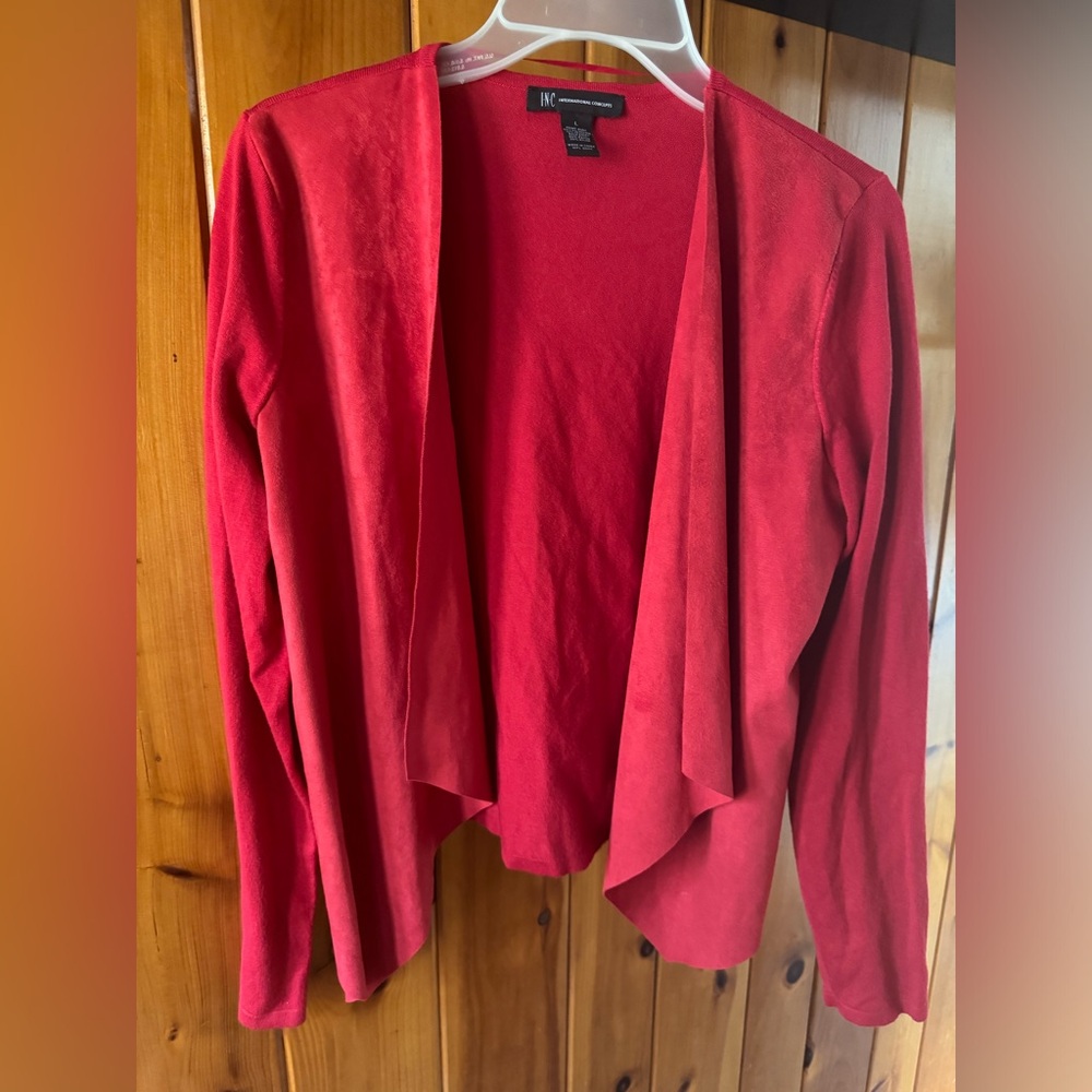 Women’s Red Cardigan